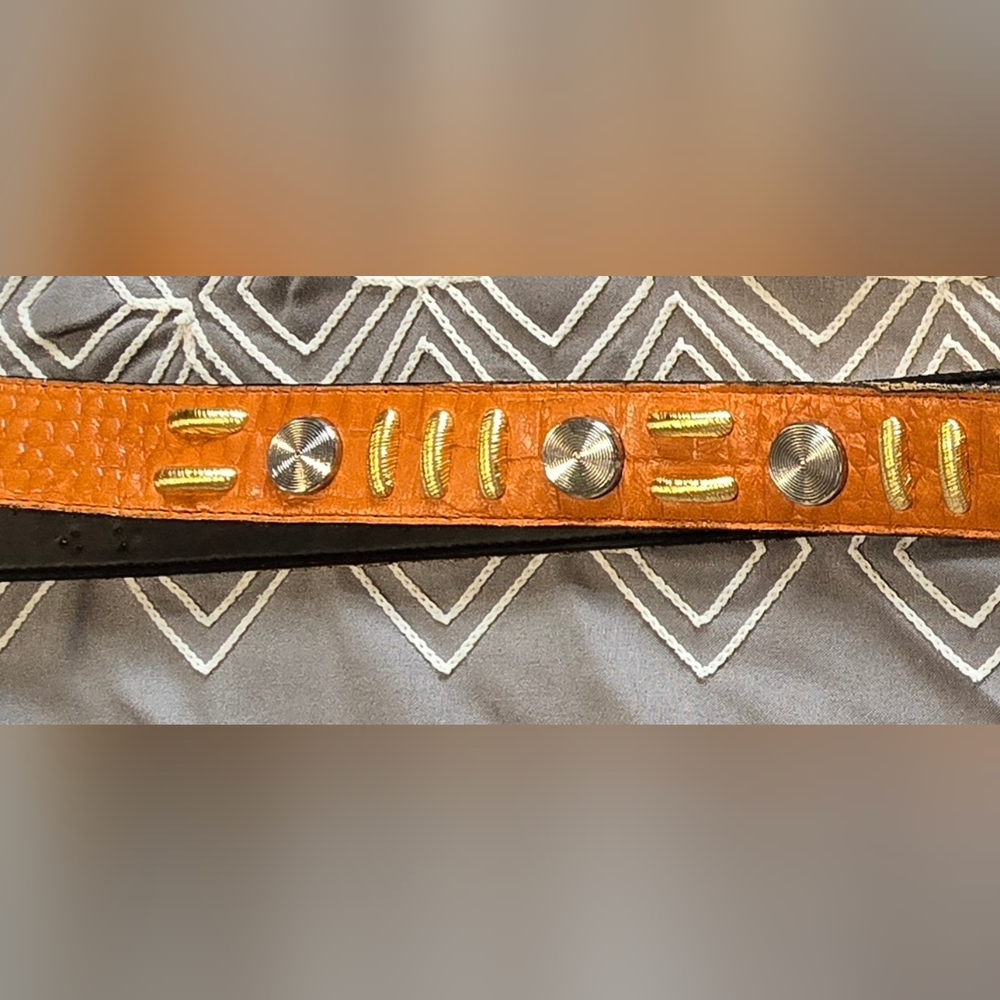 Vintage Belt With Metal Details Size M/L - Picture 2 of 4